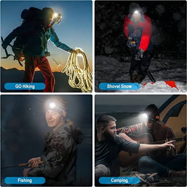 Rechargeable Battery Bluetooth Beanie Hat With LED Headlamp For Climbing Hiking Biking Cycling