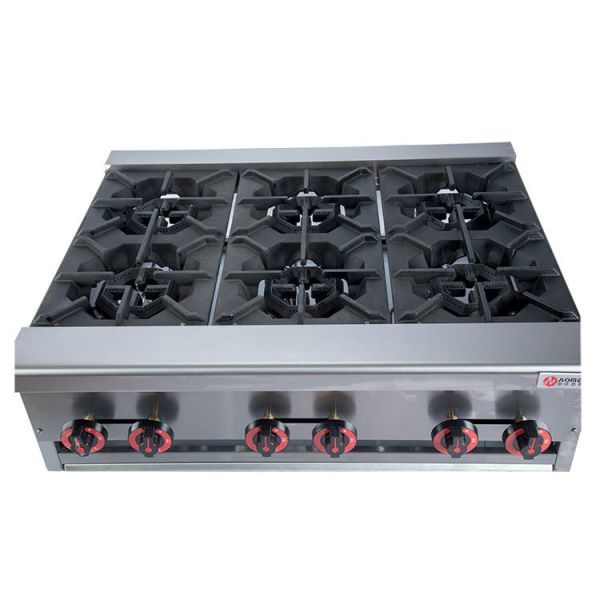 Video Technical Support High Productivity Commercial Portable Gas Stove with 6