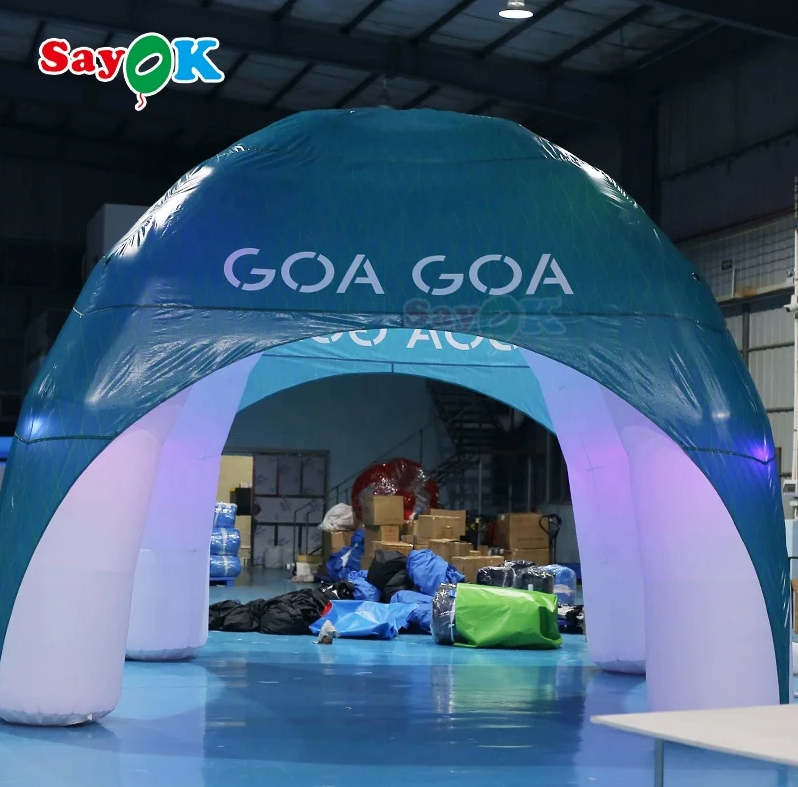 Inflatable Spider Tent Promotion 4 Legs Commercial Spider Dome Inflatable Tent Custom Inflatable Spider Tent 4x4m for Rental