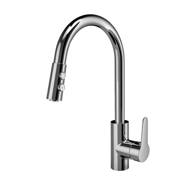 Quality ARROW N11C608 Pull Out Kitchen Tap Polished Surface Finish wholesale