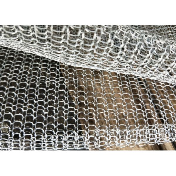 Blanket Mesh / Foil Stainless Steel Knitted Fume Filter Demister Mesh Long