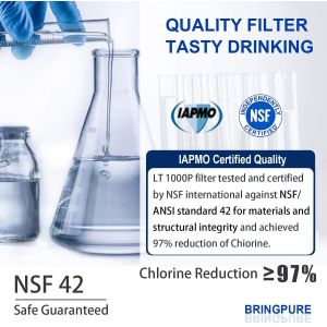 LT1000P Natural Coconut Activated Carbon Refrigerator Water Filters Manual Power