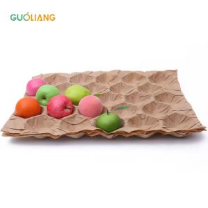 Cheap ECO-friendly Fruits and Vegetable Packing Alveoli Apple Box Packaging Tray Moulded Pulpl Apple Tray for sale
