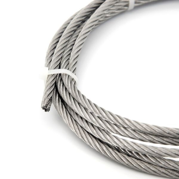 Heavy Duty 7*19 Invisible Grill Wire Rope With High Break Strength For