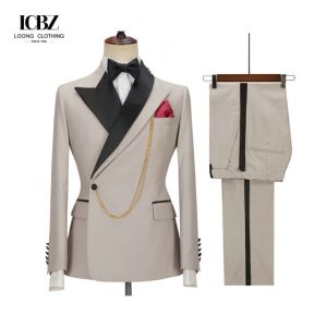 Business Suits for Men Custom Designer Brown Wool / Polyester Suits at Prices