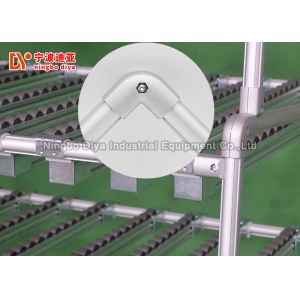 Aluminum Alloy Sliding Roller Track , Flat Type The Shelf Storage Rack