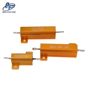 Manufacturer's hot selling RX24 gold high power aluminum shell brake resistor