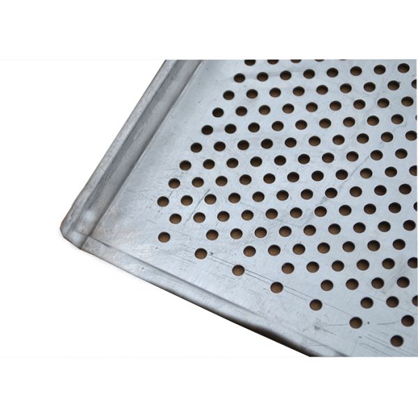 Metal Perforated Aluminum Wire Mesh Tray For Food Industries , 600X400 Size