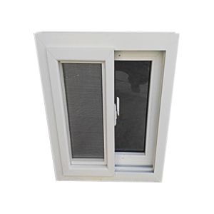European Style PVC Plastic Upvc Sliding Double Window Sound Proof Hurricane