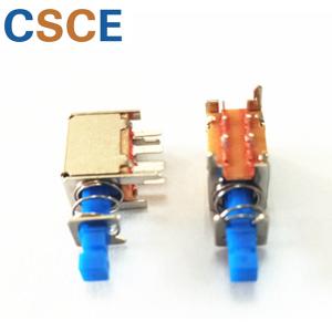 Cheap 7.7x13x24.4mm Input Output Connectors Tact Switch With Elastic , Dip Type Momentary Tactile Switch Blue Button for sale