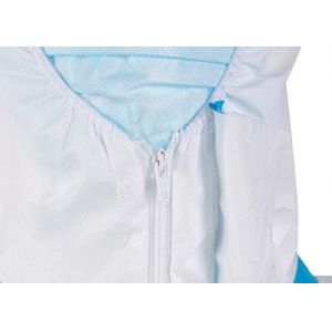 Zipper Front Fda Pp Woven Coverall With Hood