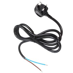 3-Core British Plug Power Cord 0.75mm² to 1.5mm² Pre-Stripped Tinned
