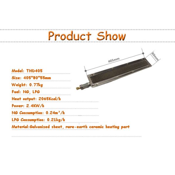 Infrared Catalytic BBQ Radiant Burner Roaster LPG Gas Burner For Pizza Oven