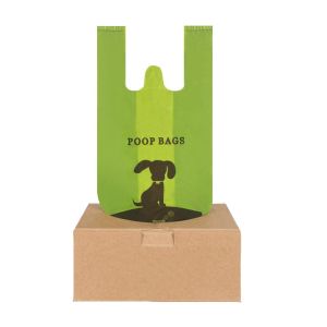 Cheap biodegradable dog poop bags with handles for sale