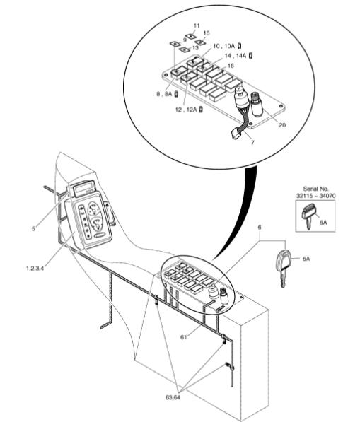 539-00053 Panel Gauge Excavator Monitor For Doosan Daewoo Solar 55-V 75-V DH55 DH75
