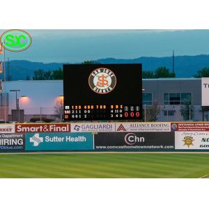 Football Stadium Led Perimeter Advertising Boards P10 8000cd/㎡ WIFI Control