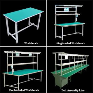 Aluminum ESD Workbench Anti-static Workbench with 1 Year Warranty 60KG Weight