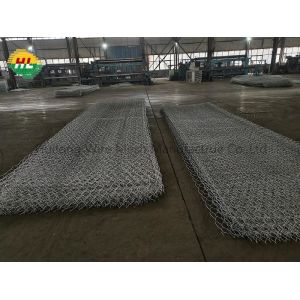 Gabion Woven Wire Mesh 2*1*1m 8x10 Cm Mesh For Protect River Banks