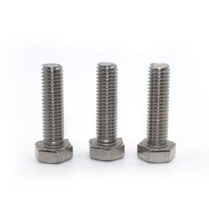 Stainless Steel Hex Bolts DIN 933 SS304 Passivated Finish ISO4017 DIN933 M3 M4