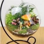 Candle Ball Shape Decorative Glass Craft With Sling For Plant Borosilicate Glass