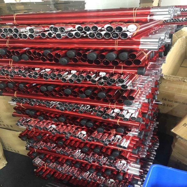 Quality Round Adjustable Height Tent Pole Aluminum Alloy Rubber Band wholesale