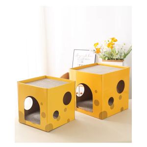 Pet Toy Cat Scratching Board Claw Grinder Corrugated Paper Cat Scratcher Wear