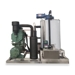 Automatic Seawater Flake Ice Machine 1 Tons Commercial For Food Fish Farm