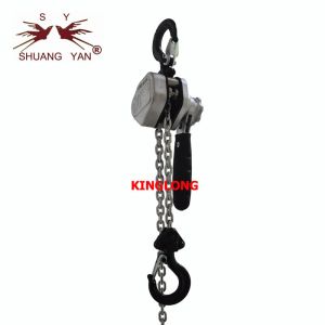 0.5 Ton Aluminum Lever Chain Block With Double Ratchet Pawl 1.5M 3M