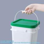 5 To 25 Liter Square Plastic Buckets Rectangular Buckets With Lid And Handle