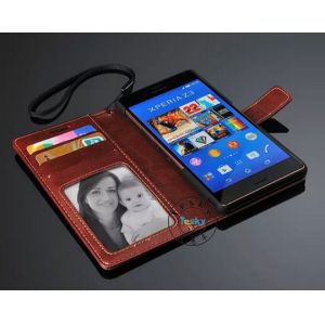 Sony Xperia Z3 case,Leather case for Sony Xperia Z3 with magnetic closure and
