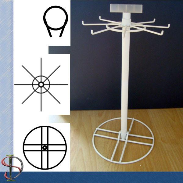 Quality One rotor Display Rack on table / Metal Hooks Display Stand / Rotating Countertop Rack / Spinner wholesale
