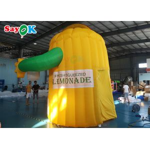 Oxford Inflatable Air Tent For Lemon Drink Promotion Portable Lemonade Booth