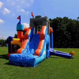 Unisex 2024 Inflatable Castle Child Moonwalk Bounce House Obstacle Course