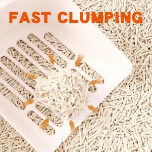 Long Lasting 3-15mm Length Tofu Clumping Litter Made With Natural And Safe