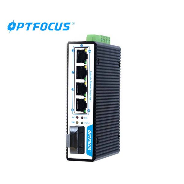 4 Port Industrial Ethernet Switch 4*10/100MBase-T. 1*100MBase-X 4 Port