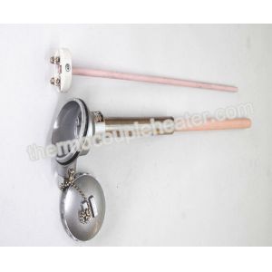 Platinum Rhodium Thermocouple RTD S Type High Temperature With Thread Fitting