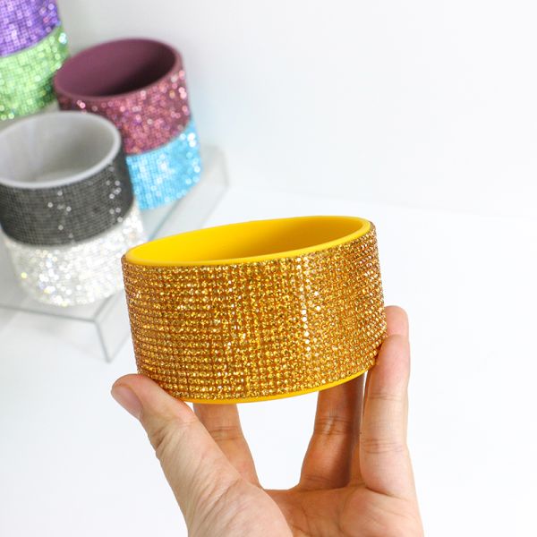 Wholesale cup Glitter Silicone Boot for 20-40oz Bottle Cover Bottom Sleeve Cover Protective tumbler boot printed