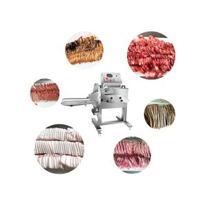 Double Blades Meat Processing Machine Cooked Cured BBQ Beef Meat Slicer Cutter