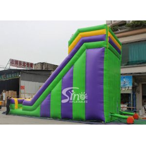 0.55Mm PVC Tarpaulin Water Prak Commercial Inflatable Slides For Adults