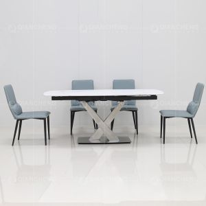 Cheap Qiancheng Marble Dining Table With Chairs for sale