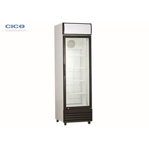 Commercial 180L Upright Display Refrigerator With Single Door Low-e Glass