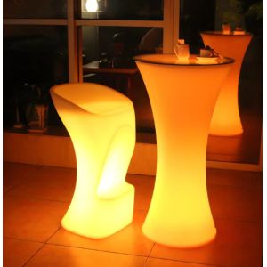 Roto Molded Furniture Lightweight For Outdoor LED Spaces Led Light Bar Table