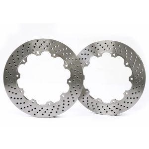 China 355x12 Drilled Brake Disc For Rear Wheel PCD 207-12 M6 Friction Surface 56 on sale