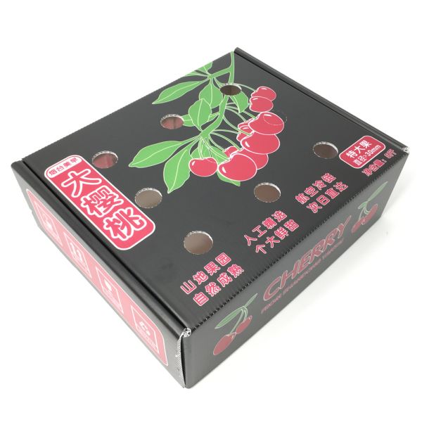Cherry Reusable Corrugated Plastic Boxes 3.0mm Anti Rodent Long Distance Transport Carton