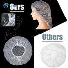 Lightweight Disposable Shower Cap Plastic Shower Cap Single Use Durable For