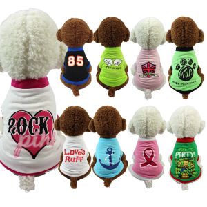 Medium Small Pets Wearing Clothes Elastic Material T-Shirt Cool Dog Clothes