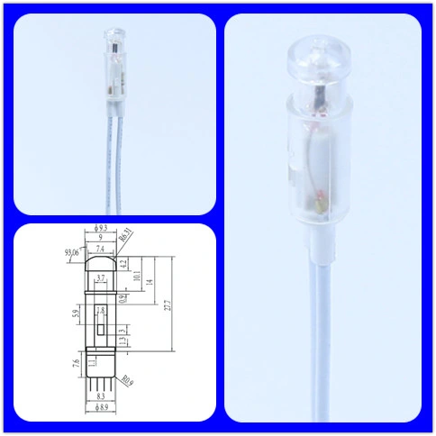 Transparent Cable Indication Lamp A-01 Neon Power Indicator For Panels