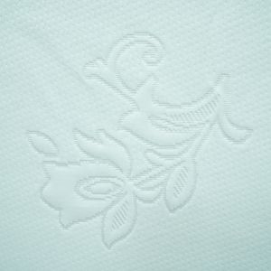 Pure White 200g 100% Polyester Knitted Mattress Fabric Shrink Resistant