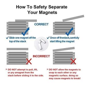 Customized Strong Block Neodymium Magnets 20mm X 10mm X 2mm Magnet with