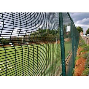 Airport Anti Climb Wire Mesh Fencing , Powder Coated 358 Security Fencing